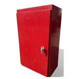 Industrial Red Metal Storage Cabinet