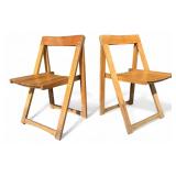 VTG Pair Aldo Jacober Attr Trieste Chairs