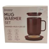 xo poppy Stainless Steel Mug Warmer Set