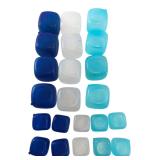 Set of 24 Reusable Plastic Ice Cubes