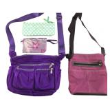 Assorted Nylon Crossbody Bags and Zip Pouches