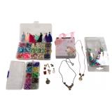 Mixed Lot Jewelry Making Supplies & Charms