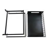 Black Metal Slide-Out Organizer Tray 13.5 L