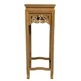 Asian Style Carved Wood Plant Stand