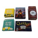 Lot of 5 Card Games incl Sealed Quiddler