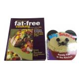 Lot of 2 Cookbooks Fat-Free & Silly Snacks