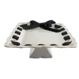 Coastline Imports Porcelain Footed Plate
