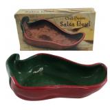 Terra Cotta Chili Pepper Salsa Bowl