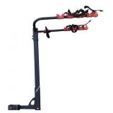 Black Metal 3-Bike Hitch Mount Rack