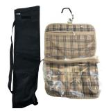 Burberrys Plaid Hanging Toiletry Bag & Case
