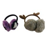 Two Pairs of Novelty Faux Fur Earmuffs