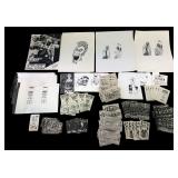 VTG Noir Leather Advertising Flyers & Cards Lot
