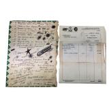 Dennis Thompson MC5 Handwritten Notes & Statement