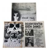 VTG 1980s Punk Music Fanzines Lot of 3
