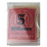 1923 German Hyperinflation Stamps & Coin Lot