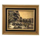 Pastoral Landscape Tin Print, 10 3/4 x 8 3/4"