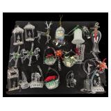Assorted Spun Glass Christmas Ornaments