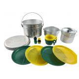Vintage Aluminum Camping Mess Kit Set