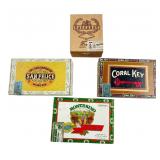 Mixed Lot of 4 Cigar Boxes Baccarat San Felice