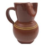 VTG Brown Glazed Terracotta Pitcher