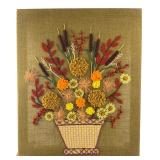 VTG Paragon Fall Bouquet Crewel Embroidery 20x24