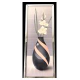 Framed Floral Vase Decorative Print