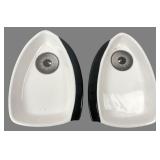 Transpac Ceramic Eye Shaped Dishes