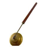 Brass and Wood Candle Snuffer