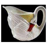 VTG Czechoslovakian Ceramic Swan Creamer