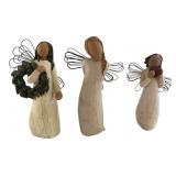Willow Tree Set of 3 Angel Figurines