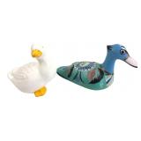 Mexican Folk Art & Ceramic Duck Figurines