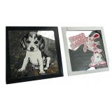 Roger Rabbit & Beagle Puppy Framed Mirrors