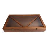 Wood Flag & Memorabilia Display Case