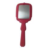 Pink Plastic Hand Mirror 12"