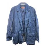 Duluth Trading Co Denim Tradesman Blazer Size L