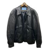 Kenneth Cole Reaction Black Leather Jacket XL