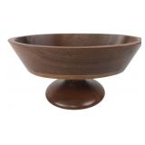 John Cowden Woodcarvers Oval Pedestal Bowl