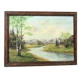 Henry Stenberg Landscape Oil on Canvas