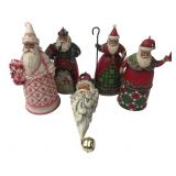 Jim Shore Heartwood Creek Santa Ornaments