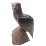 Carved Wooden Eagle Sculpture 9 in