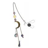 Celestial Brass & Crystal Suncatcher Ornament