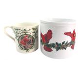 Lenox & Inarco Christmas Mugs