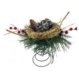 Handmade Holiday Nest Arrangement on Spring Base