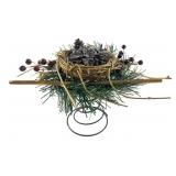 Handmade Holiday Nest Arrangement on Spring Base