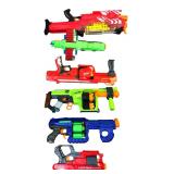 Lot of 6 Nerf & Dart Zone Toy Blasters