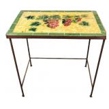 Maxcera Grape Motif Mosaic Side Table