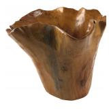 Large Carved Solid Cypress Wood Natural Edge...