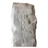 Cast Concrete Welcome To Our Home Garden Stone