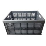 Blue Plastic Foldable Storage Crate