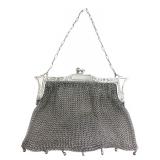F Co German Silver Chainmail Mesh Purse